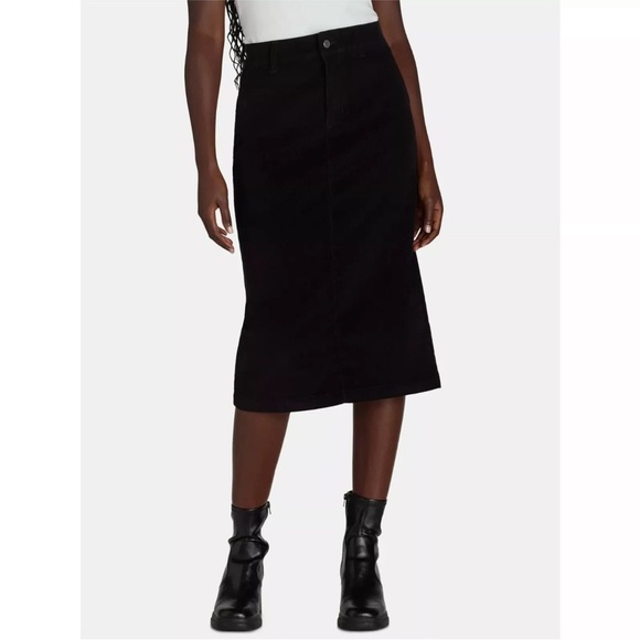 Time and Tru Women’s and Women’s Plus Corduroy Midi Skirt, Size 2, - Picture 1 of 5